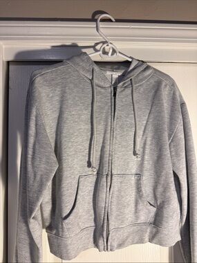 Full Tilt Light Gray Women's Zip Hoodie